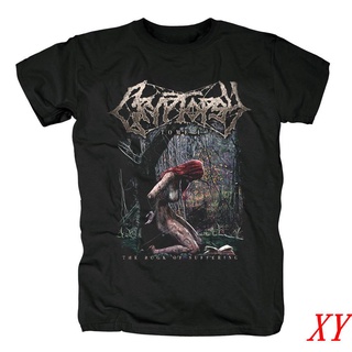 เสื้อยืดแขนสั้น พิมพ์ลายอัลบั้ม Death Metal Band Thebookofsuffering Xy Cryptopsy ของแท้ แบบทันสมัย