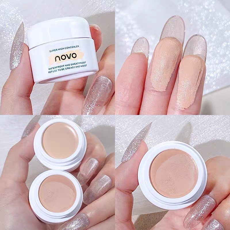 คอนซิลเลอร์เนื้อครีม Novo Concealer [No.5373] HD Bright Cream Concealer ปกปิดใต้ตาคล้ำ รอยดำ  รอยแดง รอยสิว กันน้ำ