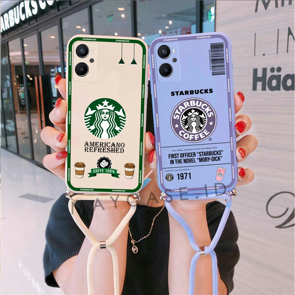 Softcase Macaron Motif Drink Free Sling Strap Oppo A96 A76 A5 A9 2020 A15 A15S A52 A92 A53 A33 A54 A