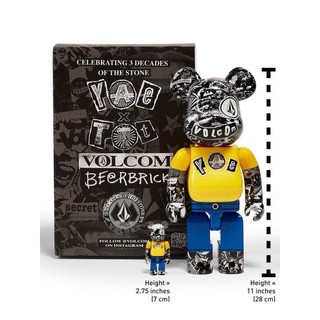 Bearbrick Volcom 2021 size400+100%  all new