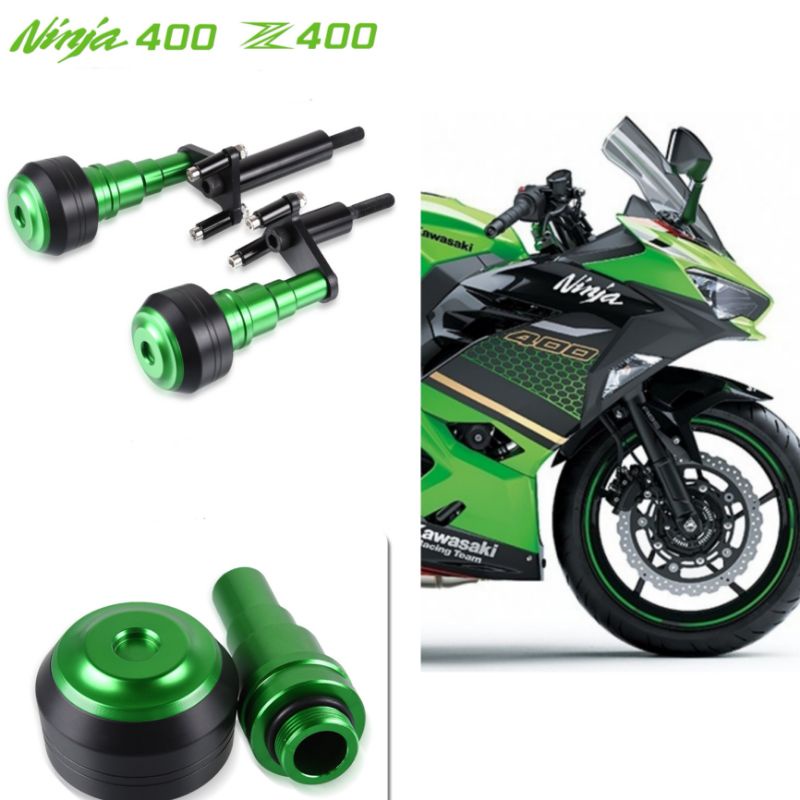 รวมของแต่ง kawasaki ninja 400ของแต่งninja 400กันล้มข้างชุดแต่งนินจา 400นินจาสีเขียวสีดำสีเทาของแต่งค