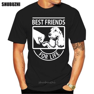 เสื้อยืด ผ้าฝ้าย พิมพ์ลาย Cocker Spaniel Best Friend แฟชั่นฤดูร้อน สําหรับผู้ชายS-5XL