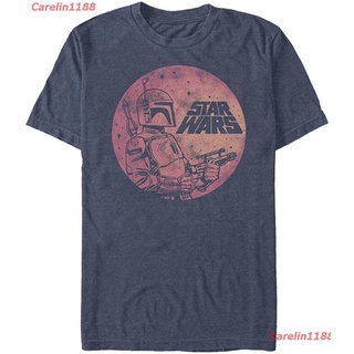 【ผ้าฝ้ายแท้】Carelin1188 Star Wars Mens Fett Up Graphic T-Shirt ดพิมพ์ลาย ดผ้าเด้ง คอกลม cotton แฟชั่น เสื้อคู่ชายหญิง 2