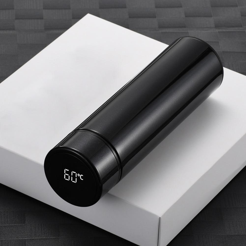 Please COD 500ml Keep Water Bottle Thermal Thermos Temperature Display ...