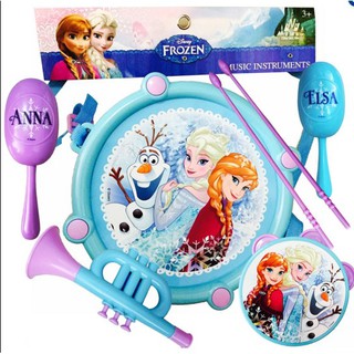 Frozen เอลซ่า ชุดกลอง คิตตี้ ลายลิขสิทธิ์แท้ ขนาด ย 19*ก 10*ส 19 ซม.