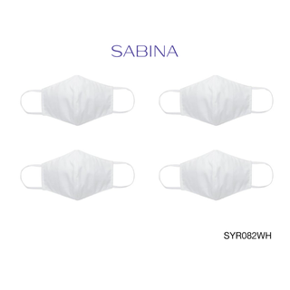 Sabina Mask (Set 4 ชิ้น) หน้ากากอนามัย 3D Face mask รหัส SYR082WH สีขาว