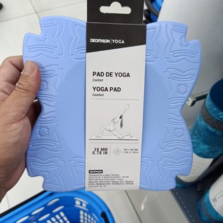 hibg แผ่นกันลื่น รูปผีเสื้อ สำหรับ โยคะ decathlon yoga pad support knees and wrists for yoga 1pcs