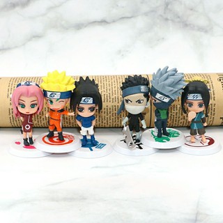 🔥โมเดลนารูโตะ ฟิกเกอร์การ์ตูน Naruto ชุด 6 ตัว (สินค้าจากจีน)