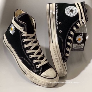 🚩  Chuck Taylor Peace Minusone 🌼 [สีดำ🖤] สินค้าพร้อม ✔️กล่อง มีเก็บปลายทาง