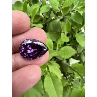 CZ pear shape Amethyst 12x16 (1pc) เพชรรัสเซีย พลอย  ตัดสำเร็จ เนื้อแข็ง CUBIC ZIRCONIA AMETHYST