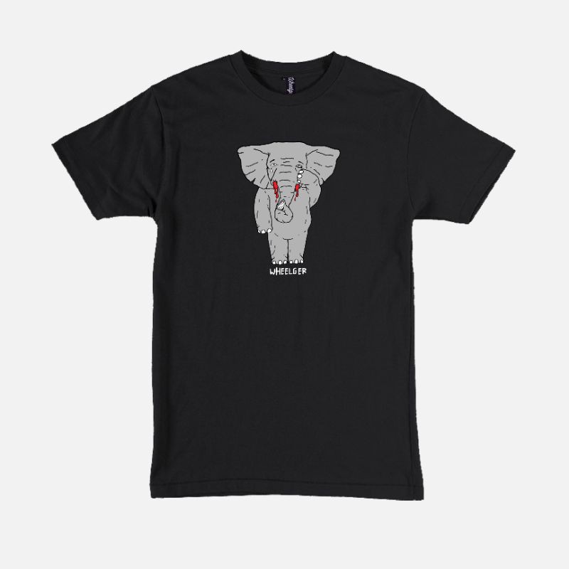 เสื้อยืด Wheelger Elephant - สีดํา (เสื้อยืด MOUNTAIN)