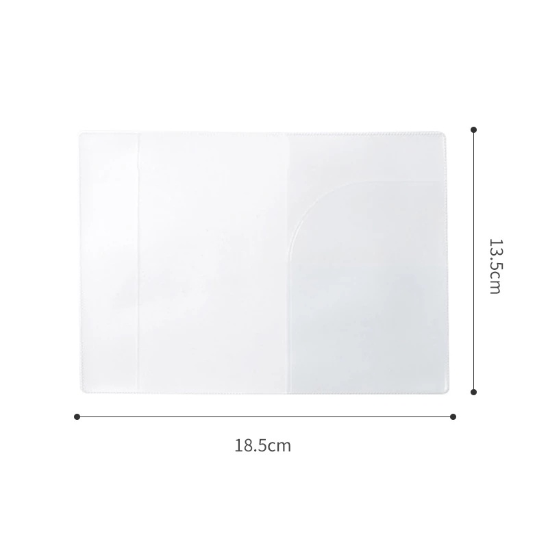 กระเป๋าใส่หนังสือเดินทาง PVC แบบใส กันน้ํา สําหรับใส่บัตรเครดิต