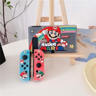 ใหม่ เคสใส แบบนิ่ม สีรุ้ง กันกระแทก สําหรับ Nintendo Switch OLED