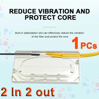 กล่องเก็บงาน Splices สาย Fiber Optic Termination Box Ftth Box 2 In 2 out Protection Box Fiber optic covered wire cable