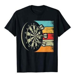 เสื้อยืดผ้าฝ้าย พิมพ์ลายลูกดอก Dartboard Bullseye Arrow Dart สไตล์วินเทจ เหมาะกับใส่ออกกําลังกาย สําหรับผู้ชาย