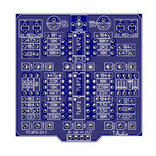 แป้นเหยียบเอฟเฟคกีตาร์ PCBFX-013 BE-OD BE OD 1590B