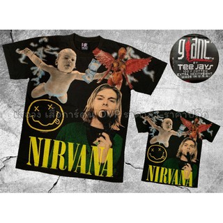 เสื้อOVP เสื้อวงNirvana โอเวอร์ปริ้น สไตล์วินเทจ สกรีนทั้งตัว ผ้านอกนำเข้า เสื้อวินเทจ เสื้อโอเวอร์ไซส์ เสื้อวงดนตรี