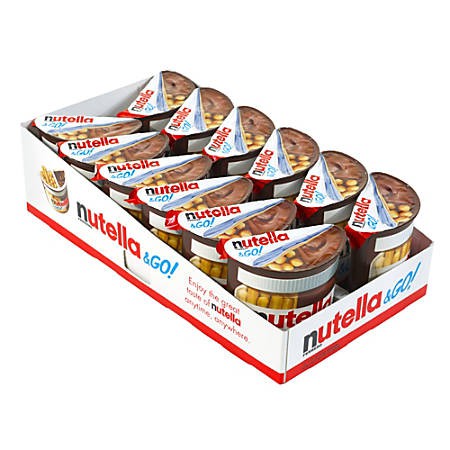 🍟 Nutella &amp; Go 🍟 นูเทลล่าจิ้ม ยกกล่อง 12 ชิ้น