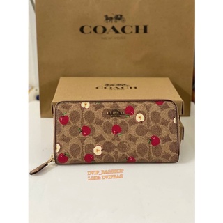 Coach Accordion Zip Wallet แท้ COACH FACTORY