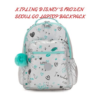 กระเป๋าเป้ กระเป๋าสะพายใบใหญ่ KIPLING DISNEY‘S FROZEN SEOUL GO LAPTOP BACKPACK  กระเป๋าเป้จากนวนิยายดิสนีย์