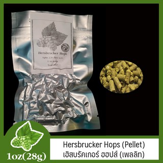 Hersbrucker Hops (Pellet) เฮิสบรัคเกอร์ ฮฮปส์ (เพลลิท) 1oz (28g)