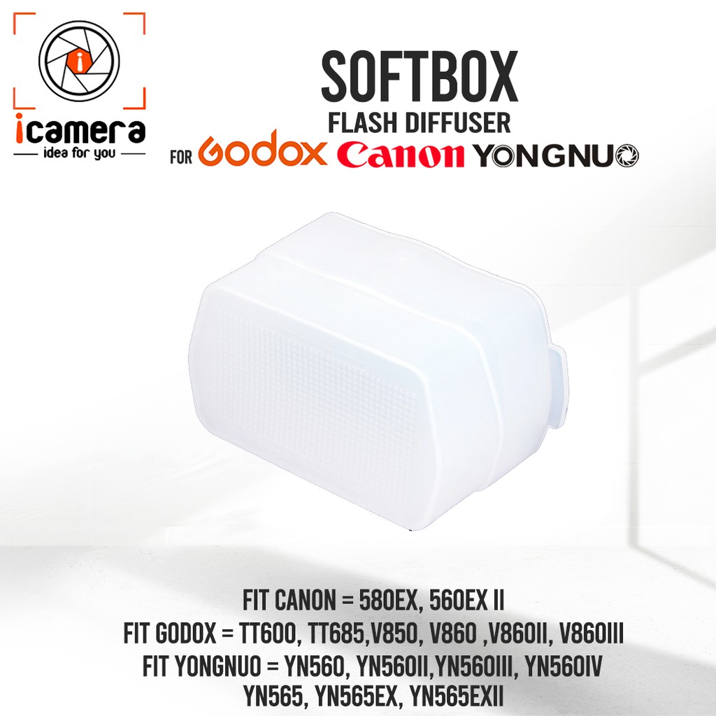 Softbox Flash Diffuser For Godox , Canon , Yongnuo สำหรับ Godox TT600