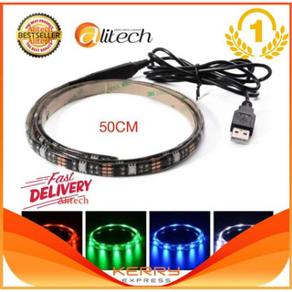 iremax ไฟเส้น Multi-color RGB 50/90cm 5050 SMD LED กันน้ำ พร้อม USB Cable