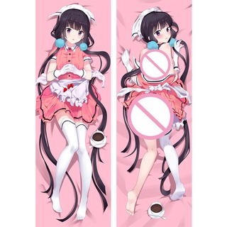 ปลอกหมอน ลายการ์ตูนอนิเมะ Sakuranomiya Maika Dakimakura ขนาด 60x180 ซม. สําหรับเตียงนอน