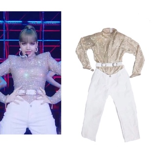 Babygaga❤️ ชุดแบล็คพิ้งค์ ชุดเต้น ชุดโคฟ ชุดโคฟเวอร์ ชุดลิซ่า ชุดLisa ชุดBlackpink รับตัดชุด เคป๊อป Blackpink Lisa Kpop