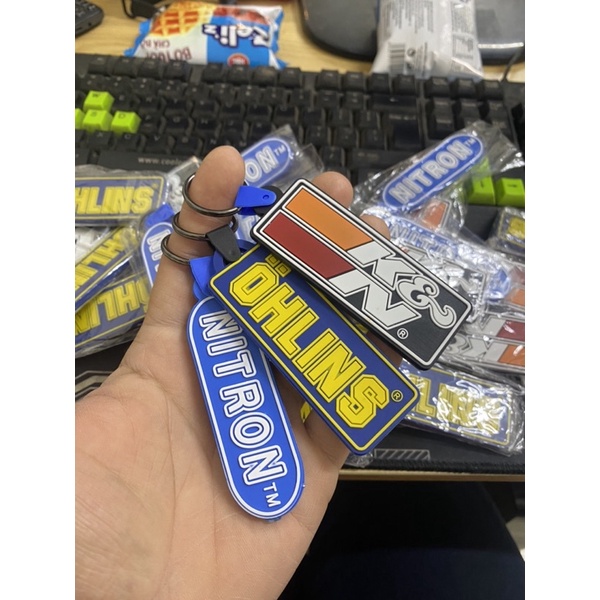Nitron, K&N, พวงกุญแจยาง Ohlins มีข้อต่อหมุนกันแตกหัก
