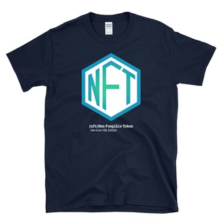 เสื้อผ้าผชเสื้อยืด พิมพ์ลายโลโก้ NFT - Non-Fungible Token คําจํากัดความอนาคตของ cryptoS-5XL