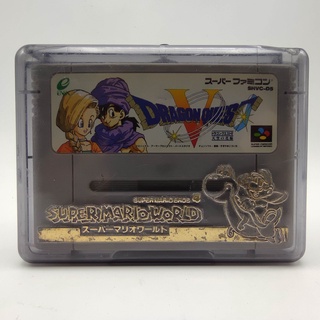 Dragon Quest 5 พร้อมกล่องใส่ตลับ ตัวกล่อง แตก เอาไว้วางโชว์ด้านหน้าได้ ตลับแท้ SFC เทสแล้วเล่นได้