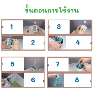 พร้อมส่ง ที่ตักทรายแมว ที่ตักทรายแมว พร้อมถังขยะและถุงในตัว ตักขี้แมว สะดวก 1 ม้วน 15ใบ