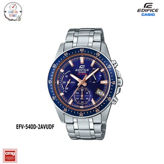 Casio Edifice แท้ นาฬิกาข้อมือผู้ชาย รุ่น EFV-540D-2AVUDF (สินค้าใหม่ ของแท้ มีใบรับประกัน CMG)