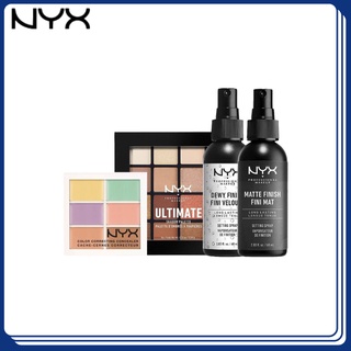 NYX  คอนซีลเลอร์ 6 สี/พาเลตต์อายแชโดว์ 16 สี/แต่งหน้าสเปรย์ชุ่มชื้นควบคุมน้ำมันแต่งหน้าแต่งหน้า