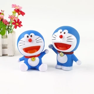 โมเดลตุ๊กตาฟิกเกอร์ Kawaii Doraemon ขนาด 8 ซม. 2 สไตล์ เหมาะกับของขวัญวันเกิด ของเล่นสําหรับเด็ก