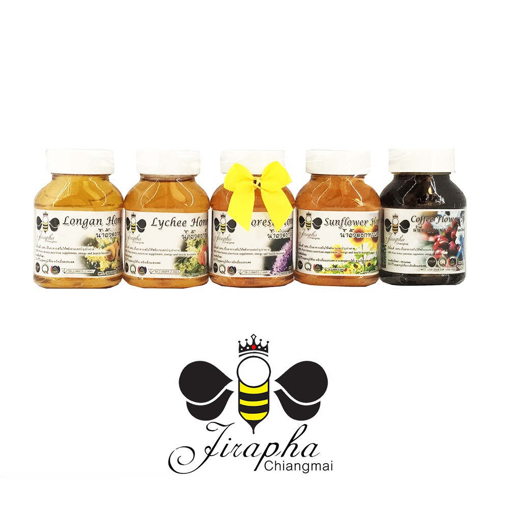 🐝 เซตน้ำผึ้ง 5 ชนิด - ขนาดขวดละ 100 กรัม