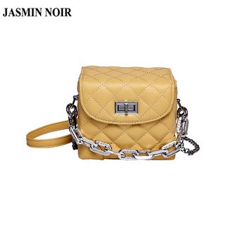 Jasmin NOIR กระเป๋าสะพายข้าง ลายสก๊อต แต่งสายโซ่ สําหรับผู้หญิง