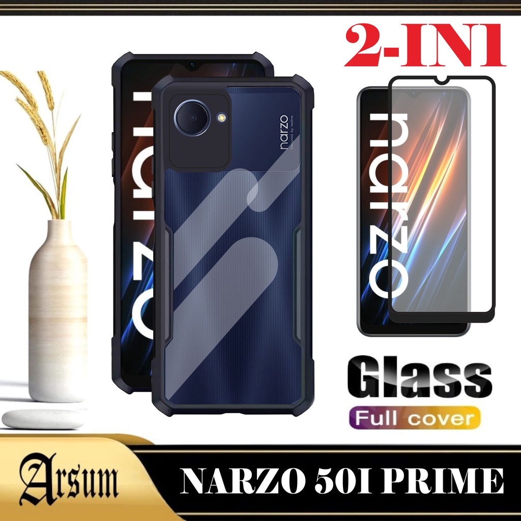 เคส REALME NARZO 50i PRIME เคส Softcase โปร่งใส REALME NARZO 50i PRIME 2IN1 แพ็คเกจ
