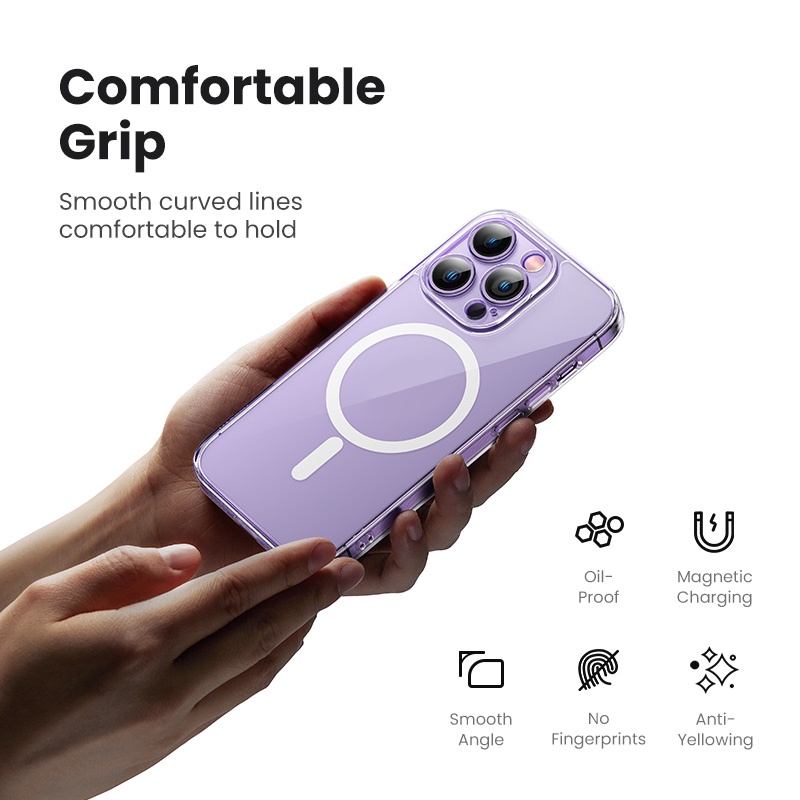 UGREEN Case สำหรับ iPhone 14 series Classy Clear Magnetic Protective Case for iPhone 14 series