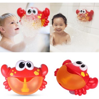 ปูพ่นฟองสบู่ crab bubble bath