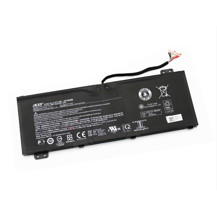 Battery Notebook Acer Nitro 4 N18C3 N18C4 AN515-55/54/43  AP18E8M 15.4V 57.48wh 3733 mAh