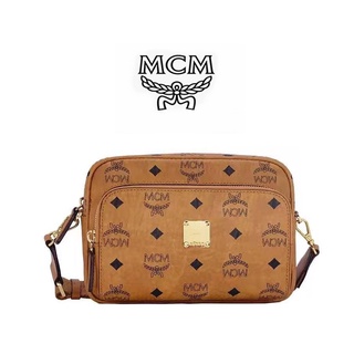 🛒🛒MCM KLASSIK VISETOS มือหนึ่ง งานแท้ 100%.กระเป๋าสะพายข้างผู้หญิงและผู้ชาย Made in Korea ของแท้100%