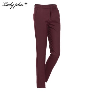 Lady Plus กางเกงขายาว | Long Pants 3003PL กางเกงทำงาน ทรงสลิม สีแดงเชอร์รี่