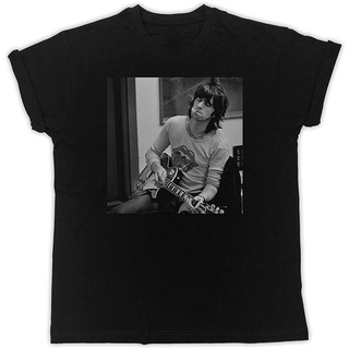 T-shirt  เสื้อยืดแขนสั้นลําลอง พิมพ์ลาย Keith Richards Smoking เหมาะกับของขวัญ แฟชั่นสําหรับสตรีS-5XL