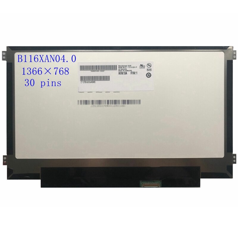 B116XAN04.0 fit LTN116AL02 LTN116AL01 N116BCA-EA1 LP116WH7 SPB2 IPS LCD แล็ปท็อปหน้าจอ 30 PIN