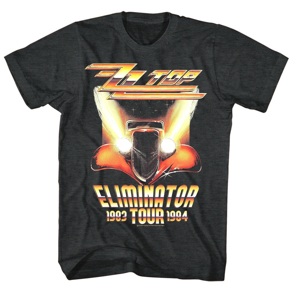 เสื้อยืดลําลอง แขนสั้น พิมพ์ลาย ZZ Top Eliminator Album Tour 1983-84 สําหรับผู้ชาย 895520 S-5XL