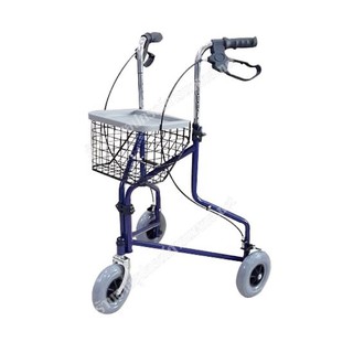 โรเลเตอร์ ช่วยเดิน แบบ 3 ล้อ Rollator มีเบรคมือ มีตะกร้าเก็บ…