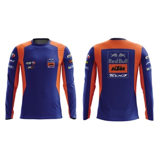 MOTOSHIRT KTM-C01-20 เสื้อขี่มอเตอร์ไซต์ MOTOGP เสื้อคอกลม แขนยาว