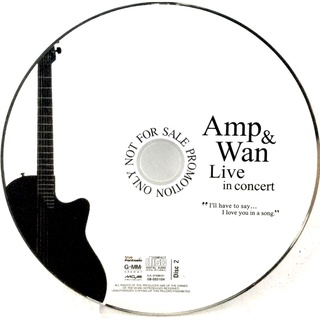 Vcdเพลง❤️ Amp&amp;Wan Live in concert (ไม่มีปก)❤️ลิขสิทธิ์แท้ แผ่นใหม่มือ1